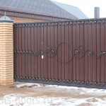 Откатные кованые ворота Владивосток